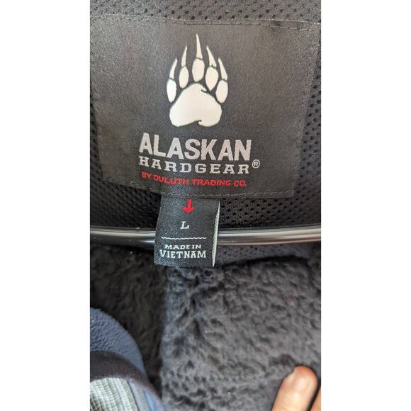 Duluth Alaskan Hard gear blue and gray scuba  bear paw Warm jacket coat Large - Picture 9 of 11